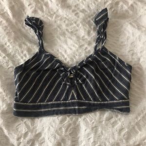 Striped crop top